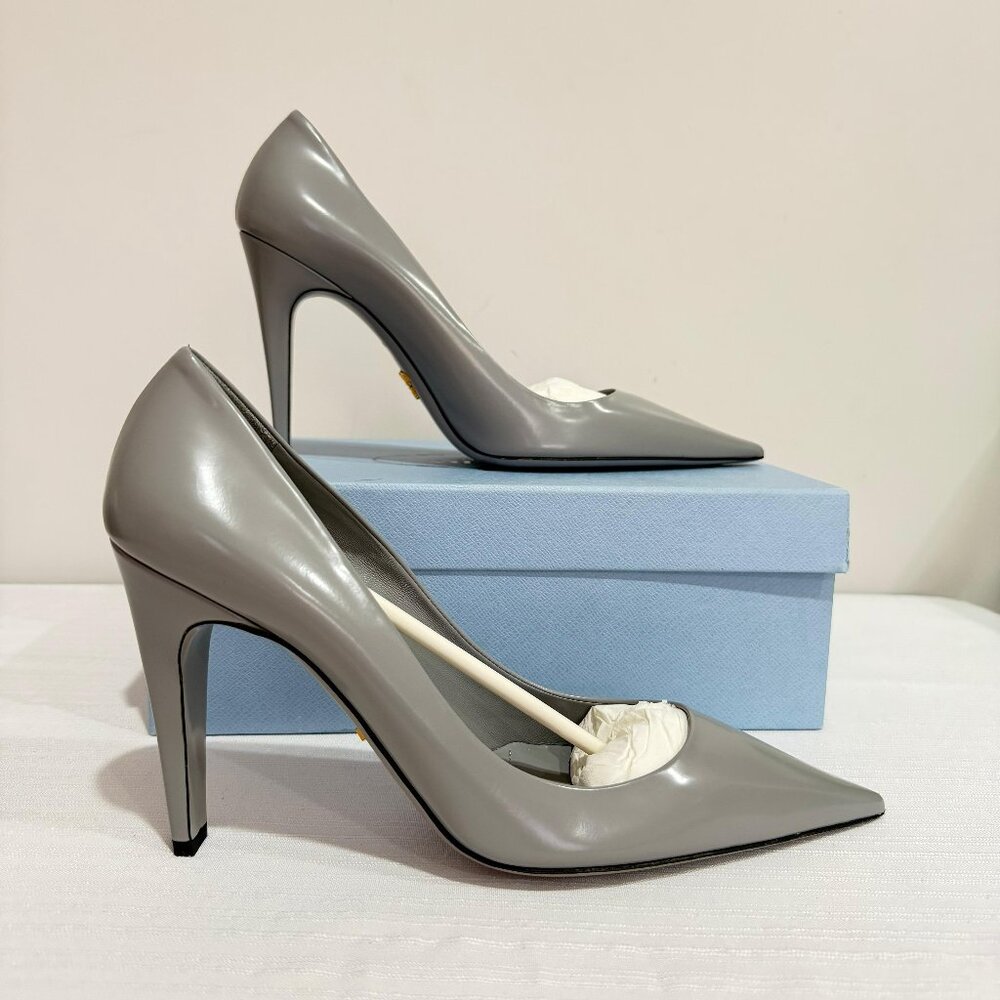 Prada Brushed Leather Pumps